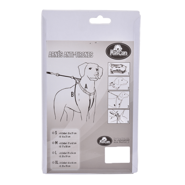 Arnés Anti Tirones Negro - XL