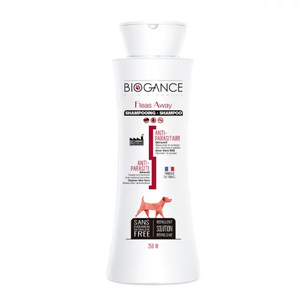 Fleas away perro - Shampoo repelente insecto - 250ml