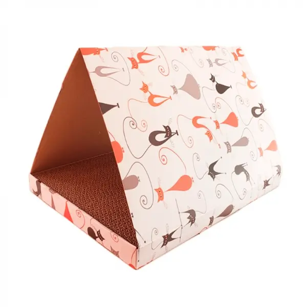 Casa Triangular con Base Rascador