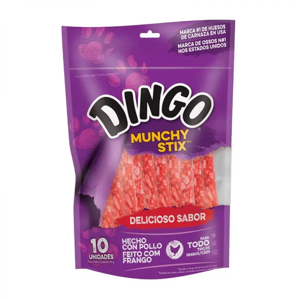 Dingo Munchy Sticks 90g 10u