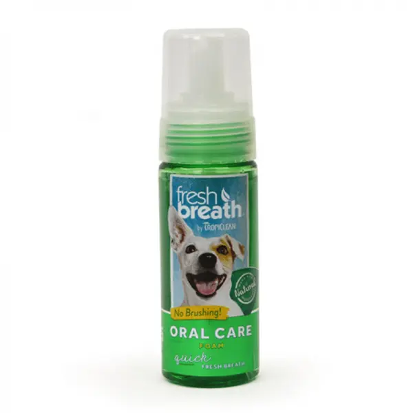 Tropiclean Oral Care Foam Fresh Mint - 133ml