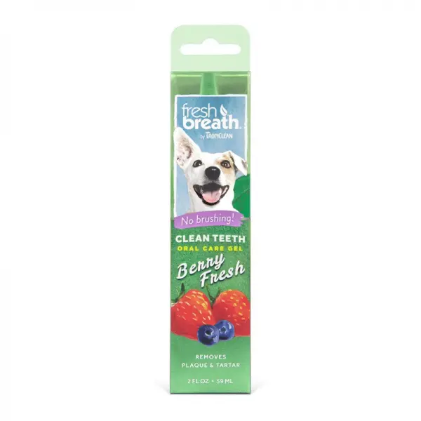 Gel Dental para Perros Tropiclean 59ml Berries