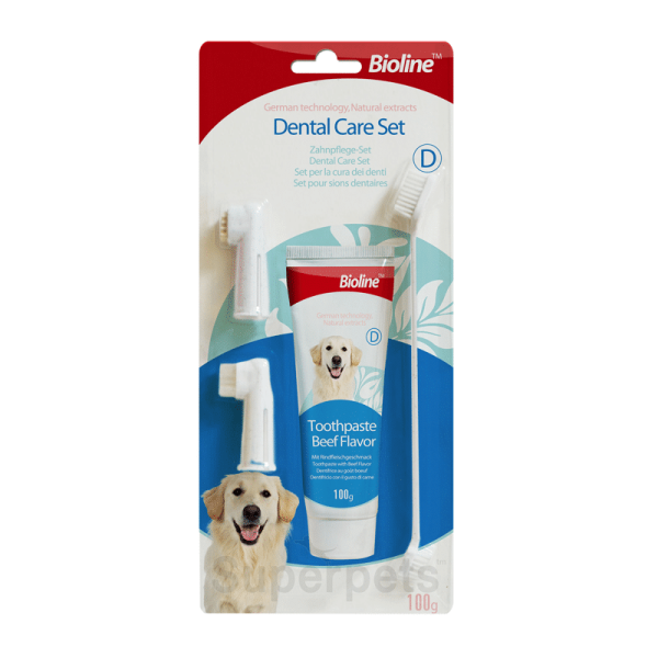 Bioline Kit Dental con Pasta Sabor Carne