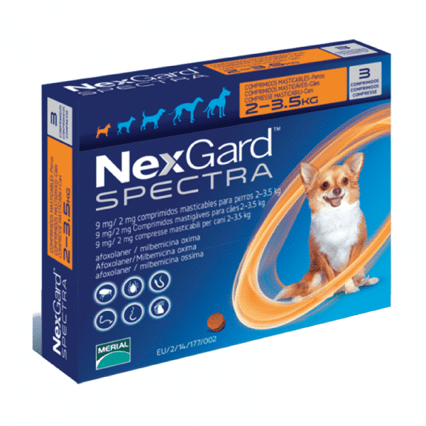 Nexgard Spectra 2 - 3,5Kg - 3 Comprimidos