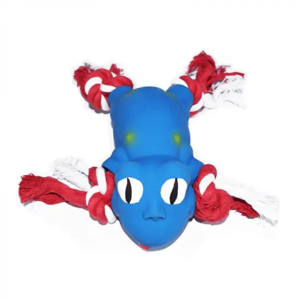 Animal Látex con Cuerda-Azul
