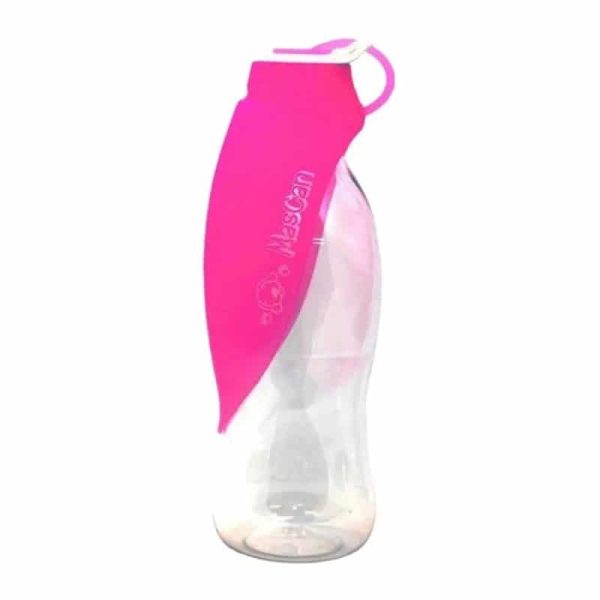 Bebedero Portatil Hoja Fucsia