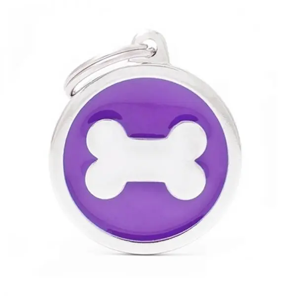 Chapita My Family - Purple Big Circle Bone