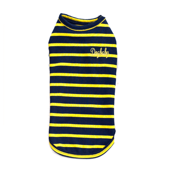 Camiseta Lineas Amarillo/Azul