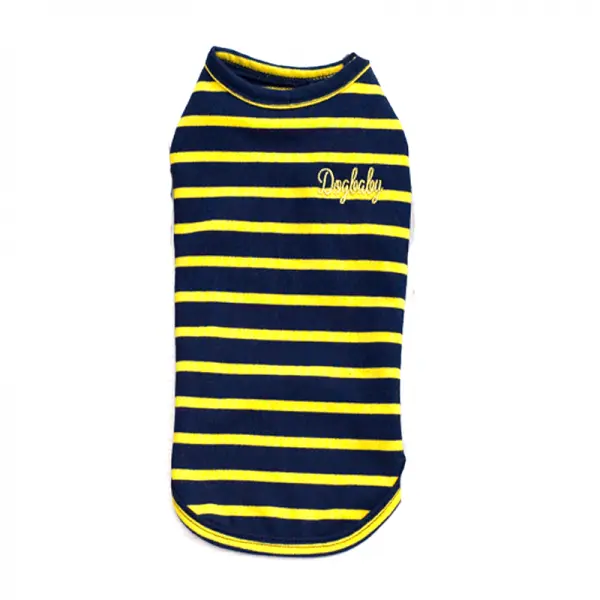 Camiseta Lineas Amarillo/Azul