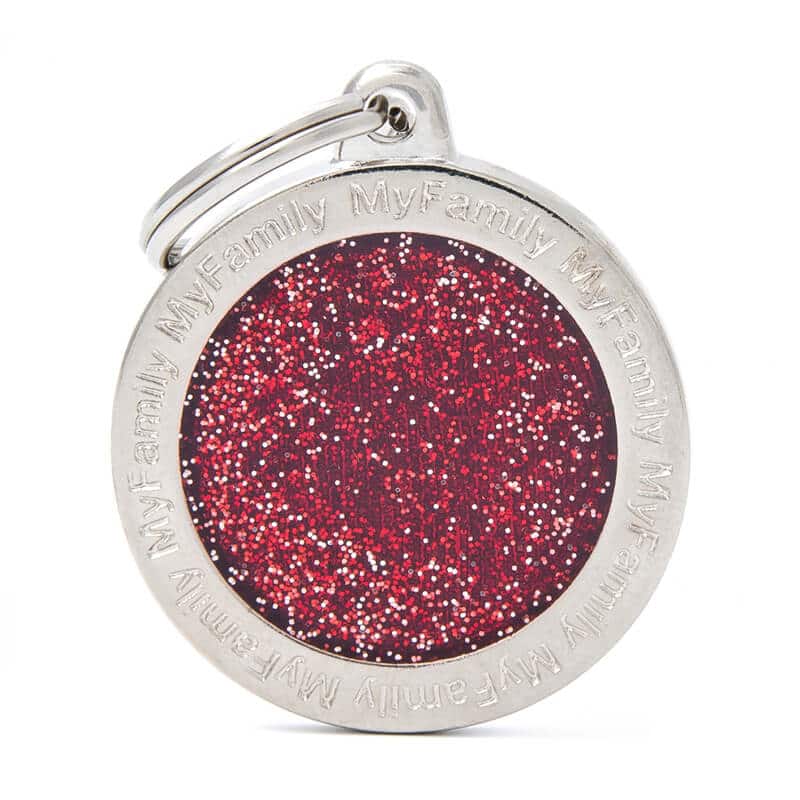 Big Circle Glitter Red Chapita My Family