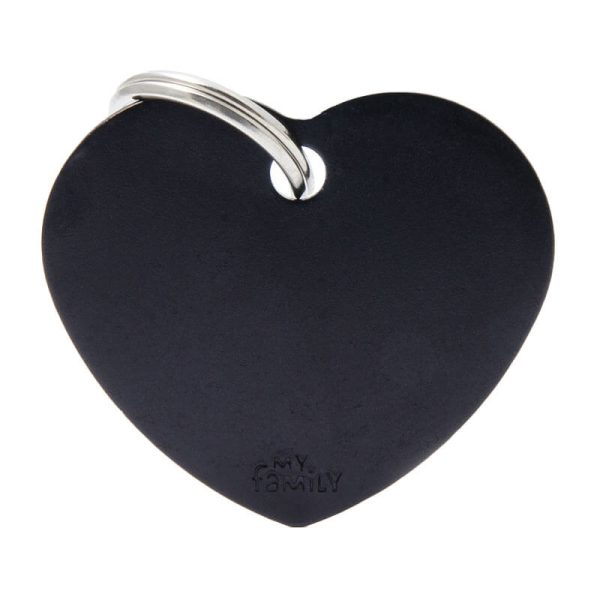 Chapita My Family - Big Heart Aluminum Black 