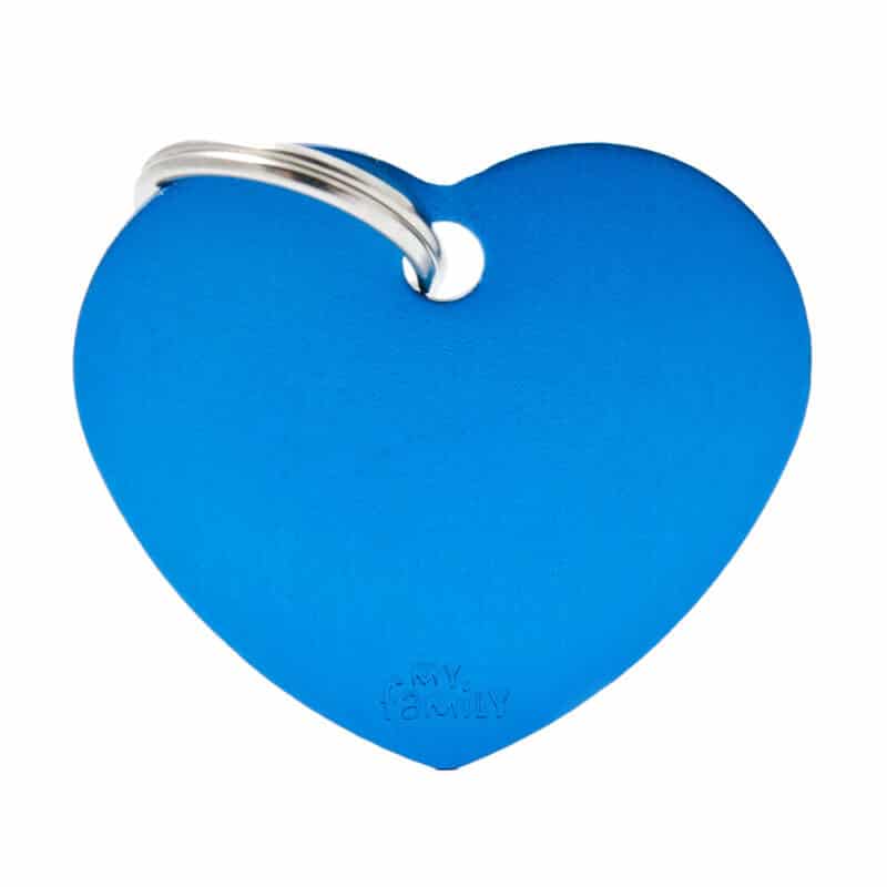 Chapita My Family - Big Heart Aluminum Blue