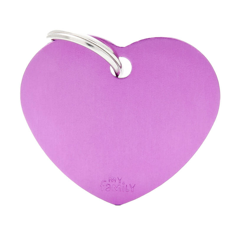 Chapita My Family - Big Heart Aluminum Purple 