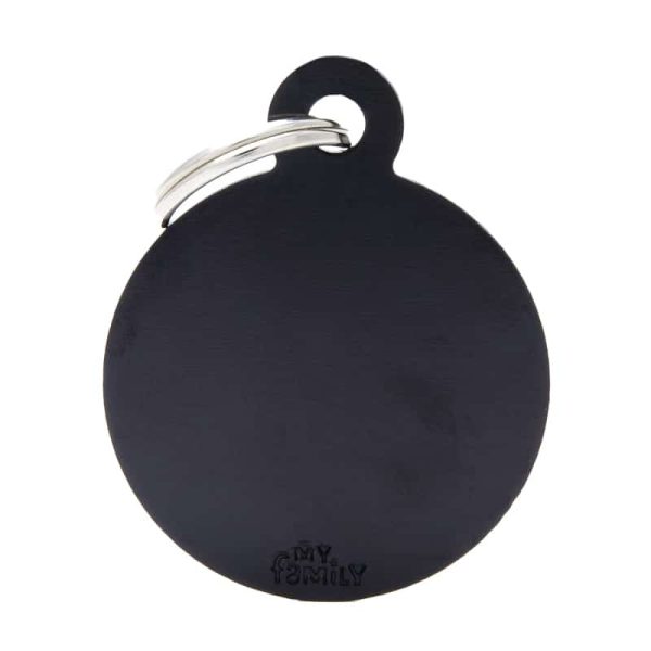 Chapita My Family - Small Round Aluminum Black 