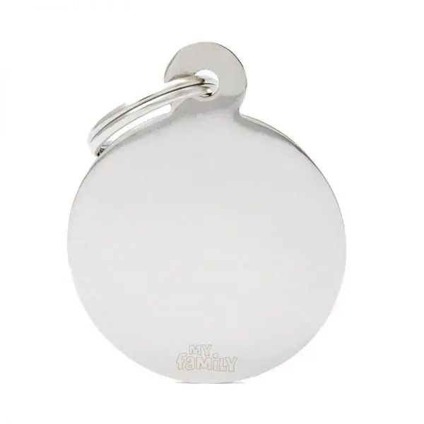 Chapita My Family - Big Round Chromed Brass