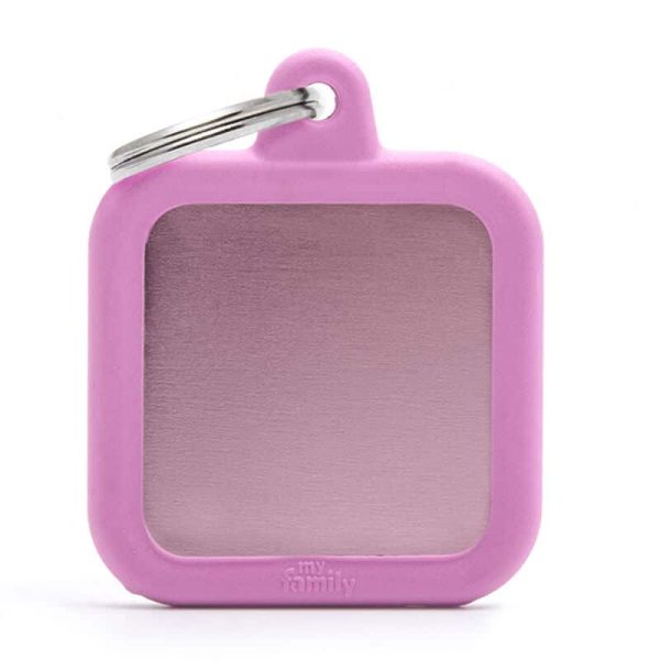 Pink Square Alu Pink Rubber Chapita My Family