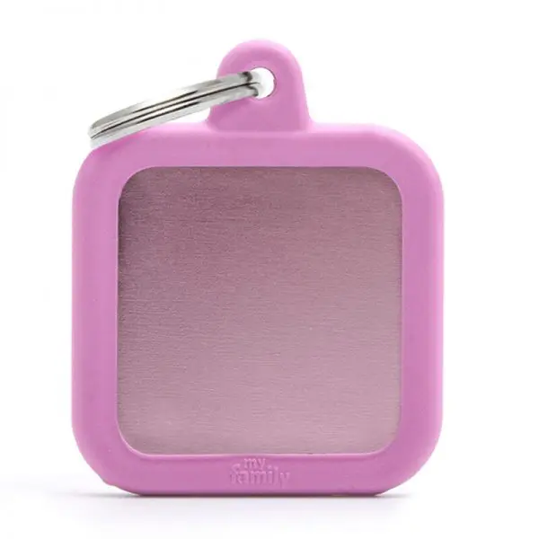 Pink Square Alu Pink Rubber Chapita My Family