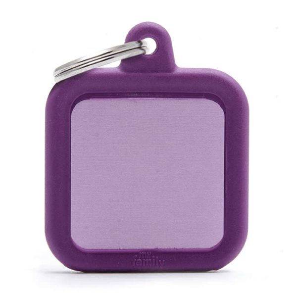Purple Square Alu Purple Rubber Chapita My Family