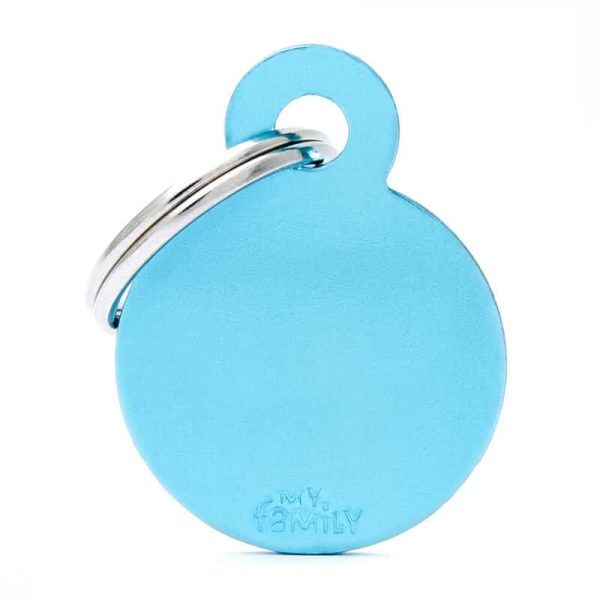 Chapita My Family - Small Round Aluminum Light Blue