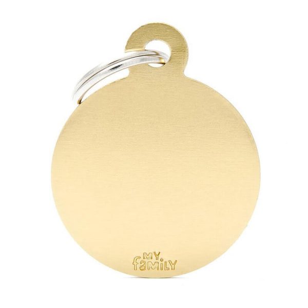 Chapita My Family - Big Round Golden Brass 