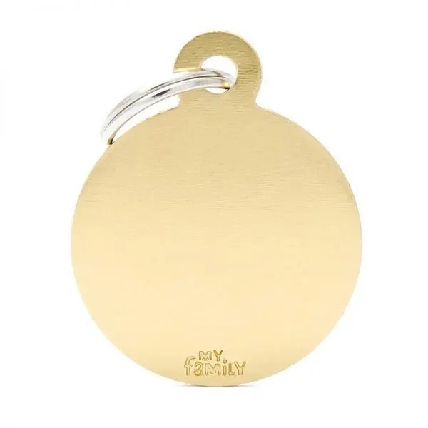 Chapita My Family - Big Round Golden Brass 