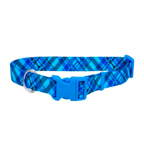 Coastal Style Collar Plaid-L