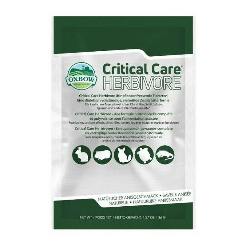 Critical Care Herbívoro - 36 g — TusMascotas.cl - Ideal para tu mascota