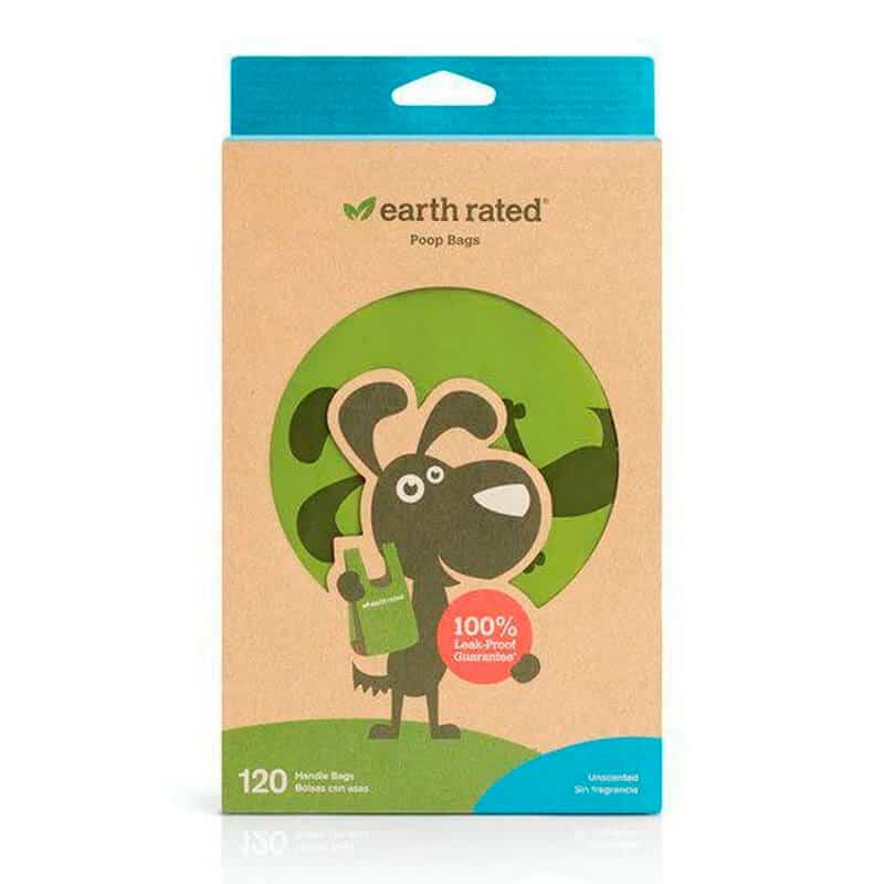 Earth Rated 120 Bolsas Con Manija 13.5X7 Sin Olor Earth Rated 120 Bolsas