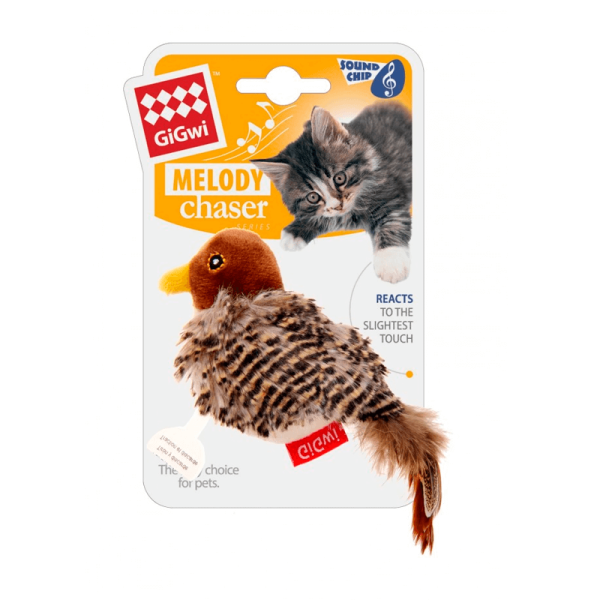 GiGwi Juguete Melody Chaser Pájaro