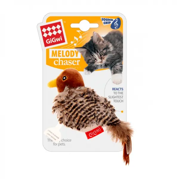 GiGwi Juguete Melody Chaser Pájaro
