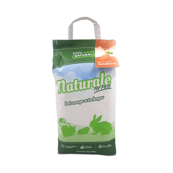 Heno de Ballica con Zanahoria Naturale For Pets 600 g