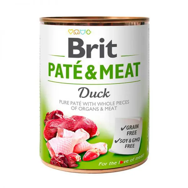 Lata Brit Paté & Meat Duck 800 gr