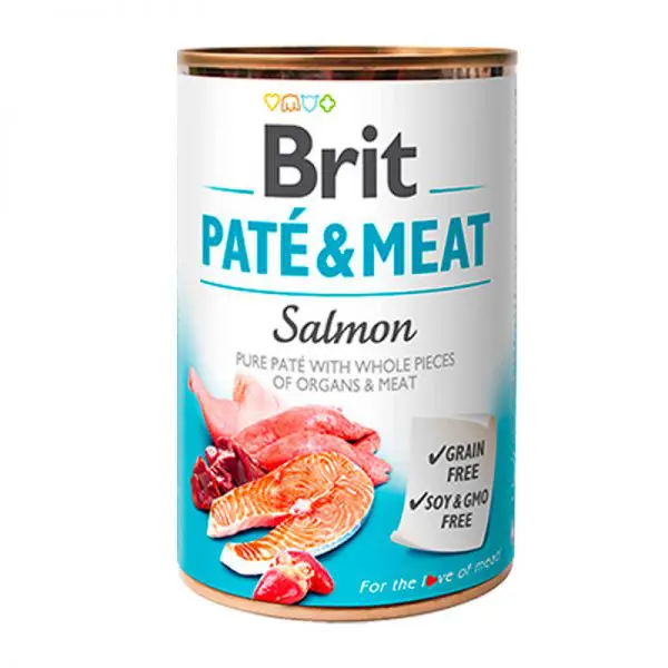 Brit Salmon Paté y Carne 400g