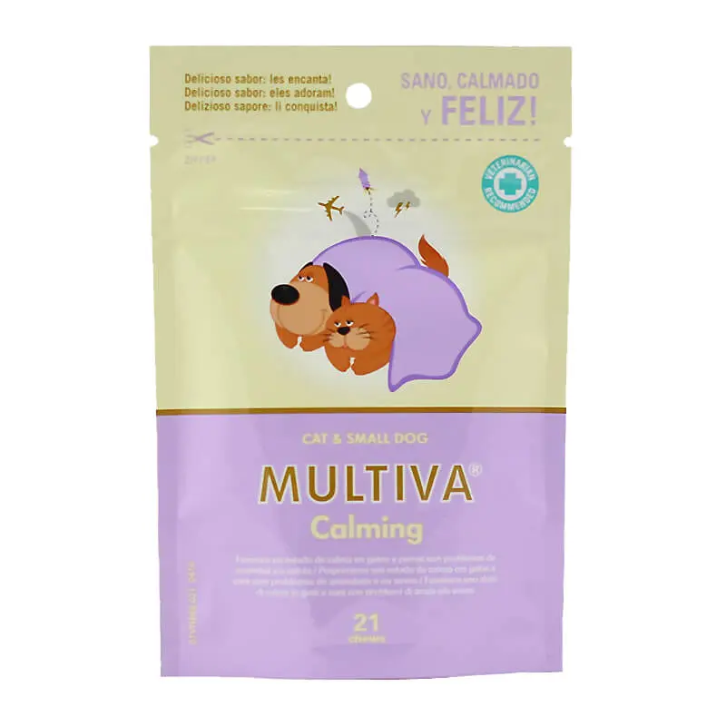 Multiva Calming Perro Razas Pequeñas y Gatos 21 Bocados (1) Multiva Calming Perro Razas Pequeñas y Gatos 21 Bocados
