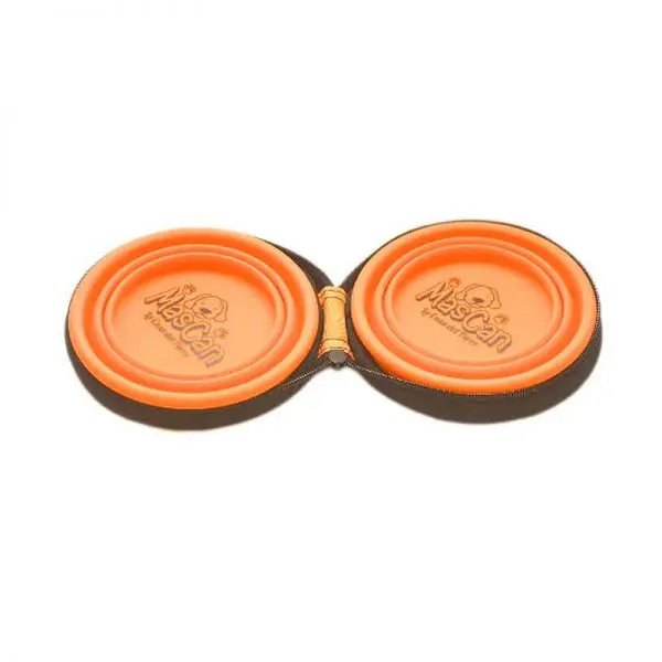 Plato Plegable Doble de Silicona - Naranja - M
