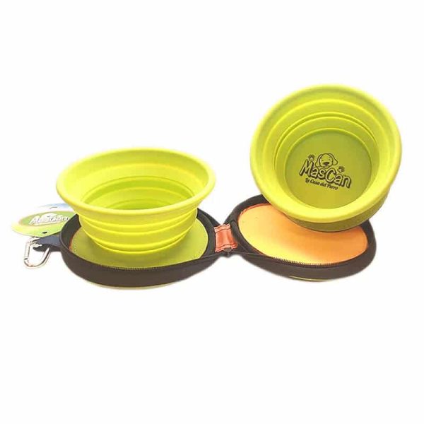 Plato Plegable Doble de Silicona - Verde - S