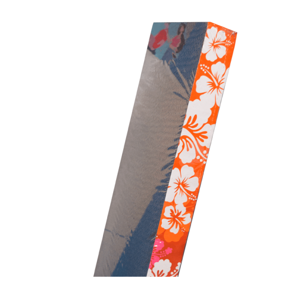 Rascador Cuadrado Diseño con Flores Hawaianas