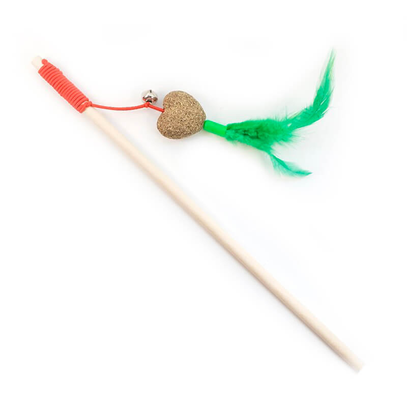 Wonder Cat - Varilla Corazón con Plumas - Verde Wonder Cat - Varilla Corazón con Plumas - Verde