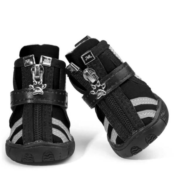 Wonder Dog - Zapatitos Firmes - Talla S - Negros - 4 Zapatitos