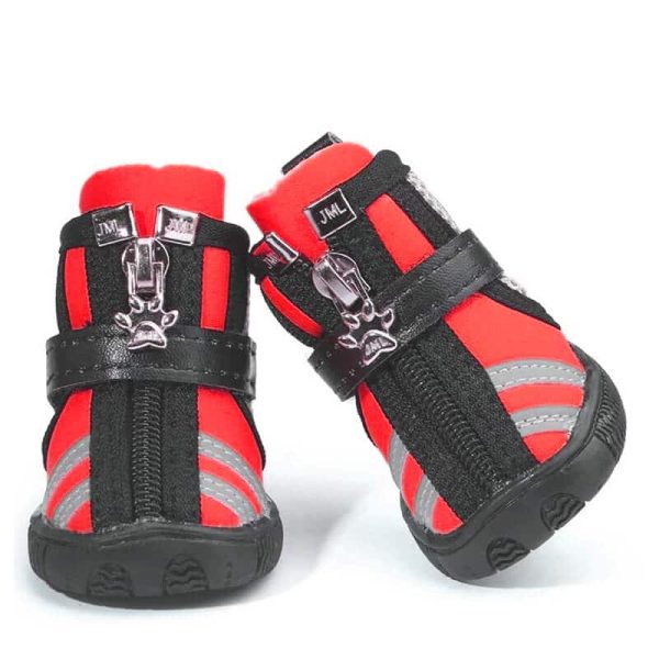 Wonder Dog - Zapatitos Firmes - Talla S - Rojos - 4 Zapatitos