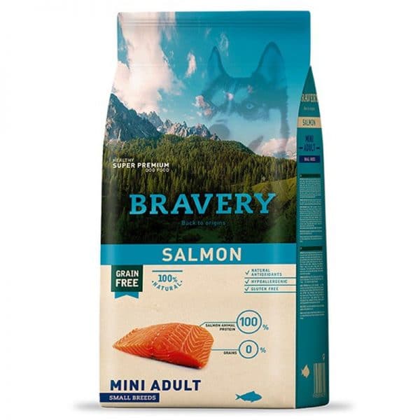 Bravery Salmon Mini Adulto - 7Kg