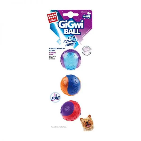 Juguete GiGwi Pelota Squeaker Sx3
