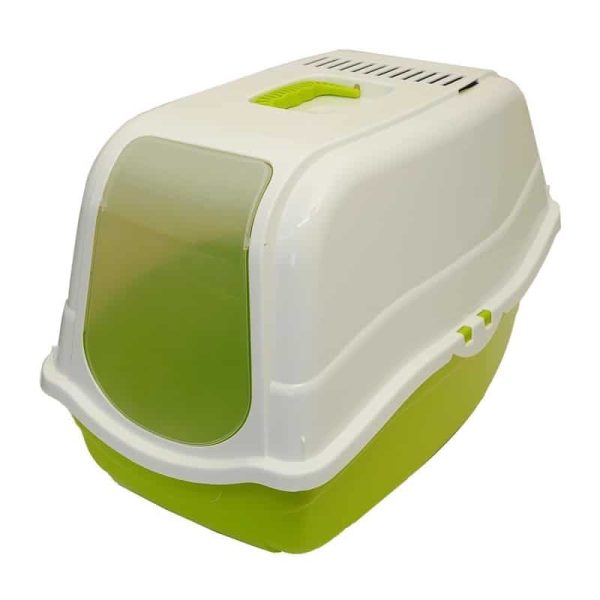 Letrina Baño para Gato ROMEO Cerrado - Verde