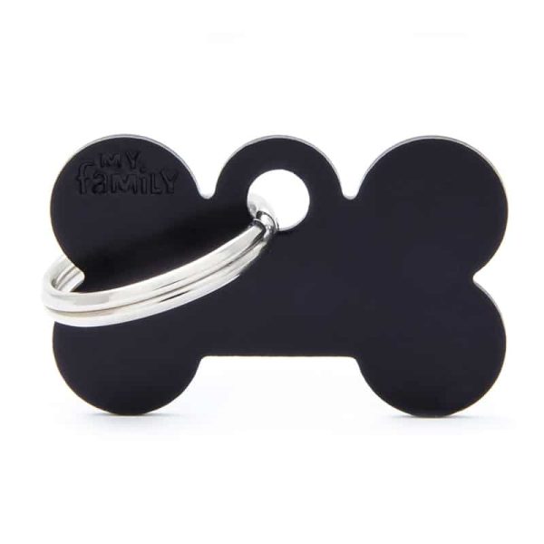 Chapita My Family - Small Bone Aluminum Black 
