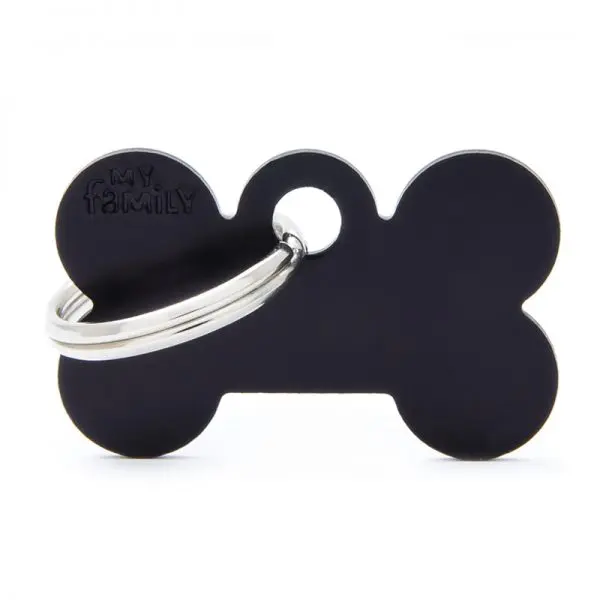 Chapita My Family - Small Bone Aluminum Black 