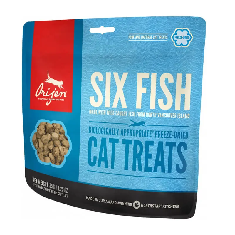 Orijen Cat Treats Six Fish 35g Orijen Cat Treats Six Fish 35g