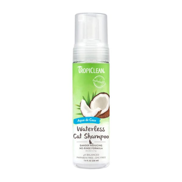 Tropiclean Waterless Cat Shampoo Dander Reducing 220ml