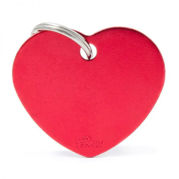 Chapita My Family - Big Heart Aluminum Red 