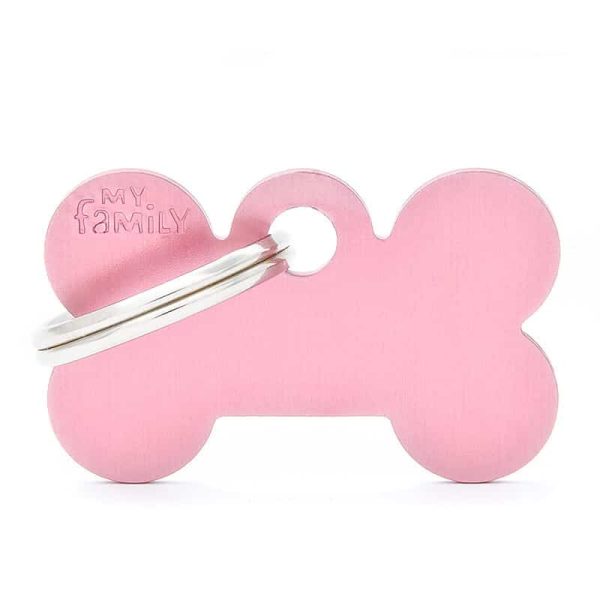 Chapita My Family - Small Bone Aluminum Pink 