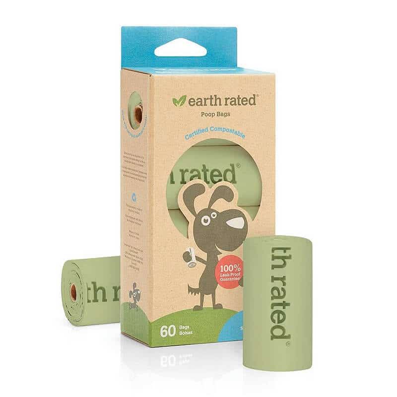 Earth Rated 4 Rollos Compostables De Recarga 60 Bolsas 13X9 No Plasticas Earth Rated 4 Rollos